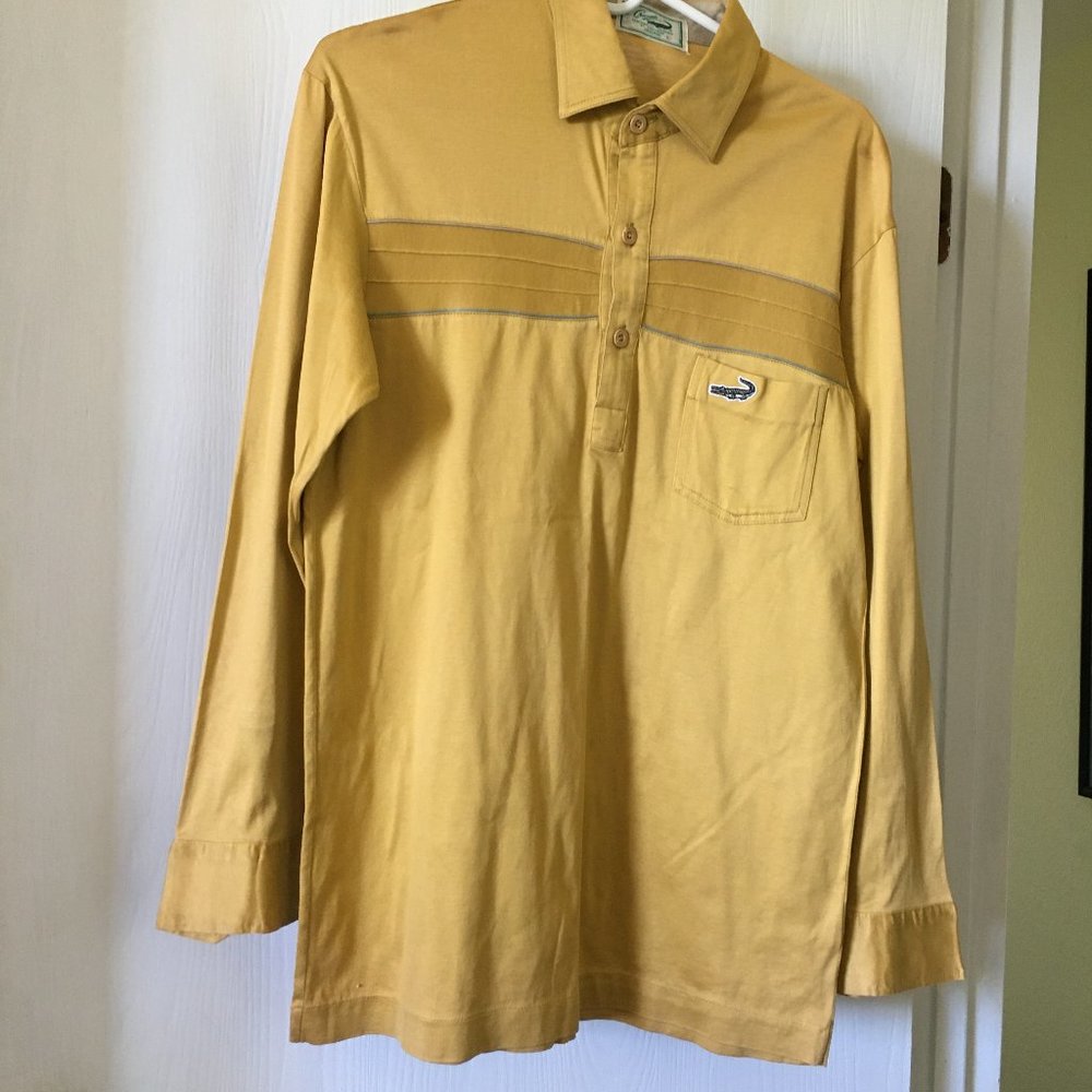 Vintage Crocodile men's long sleeve shirt. Size L.
